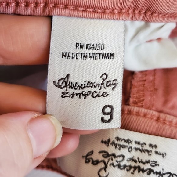 1191 * American Rag Shorts Brick Red Size 9 - Picture 4 of 11